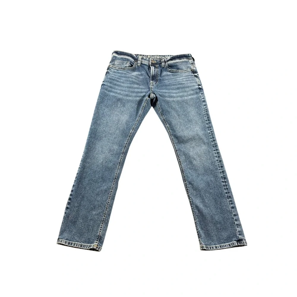 Buffalo David Bitton Jeans Evan X Slim Straight Stretch 36x29 Medium Wash